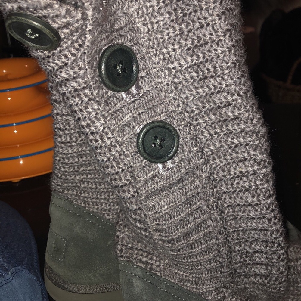Aldo knitted button Boots